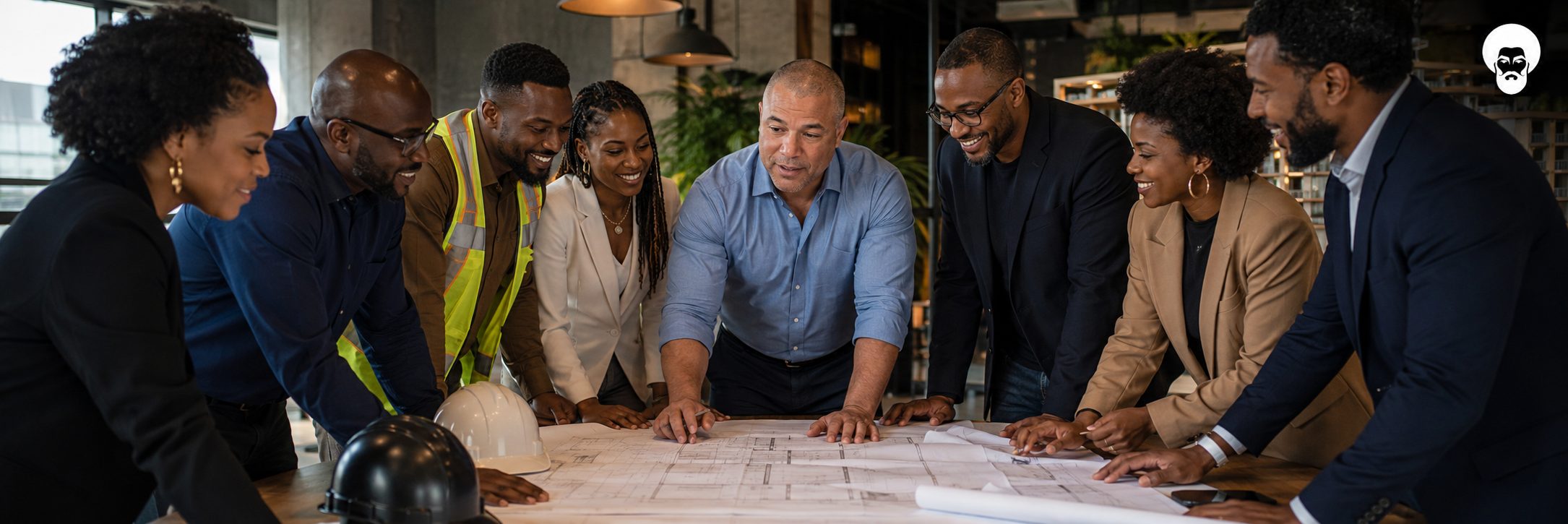 Black business leaders in a boardroom strategy session